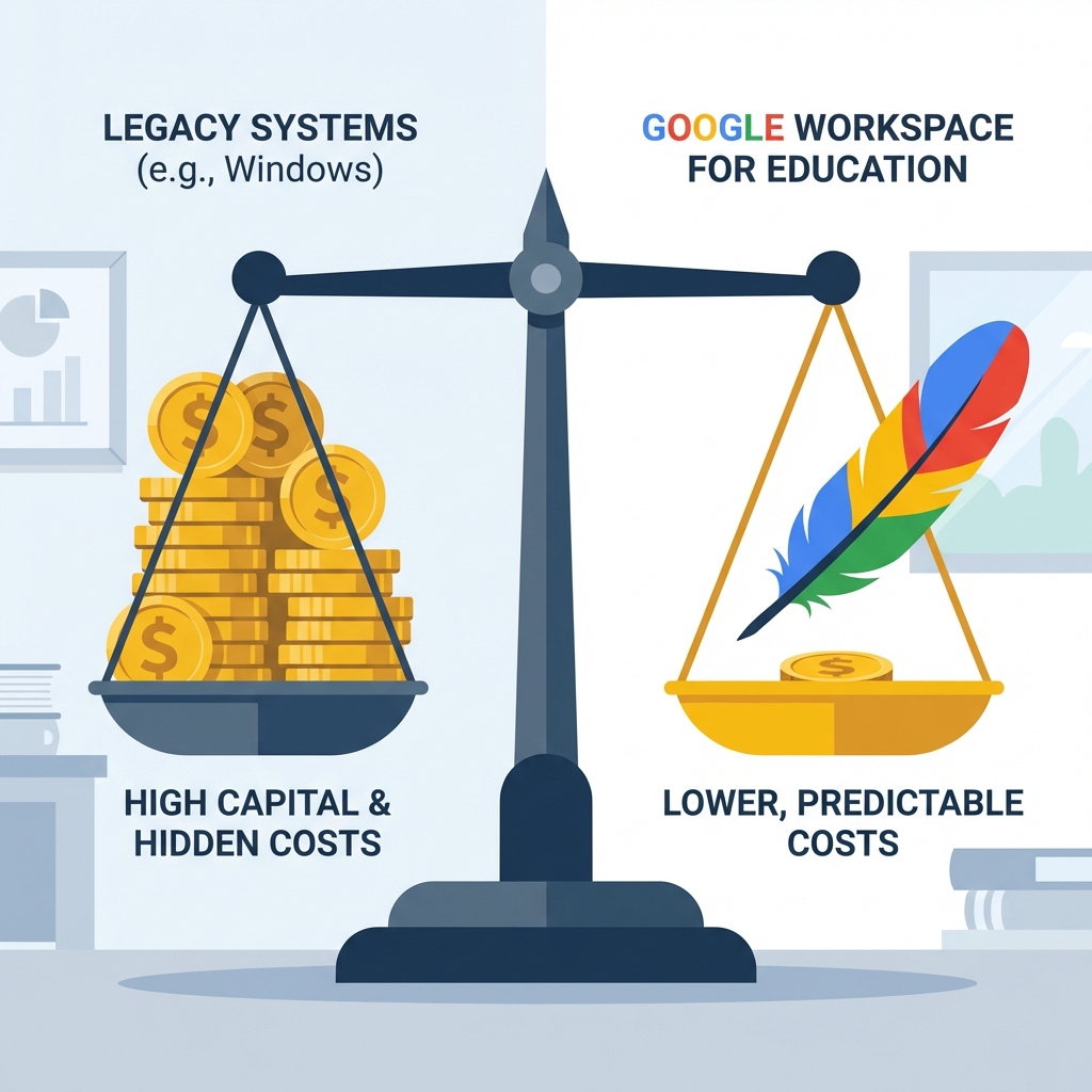 Maliyet Karşılaştırması: Google vs Windows