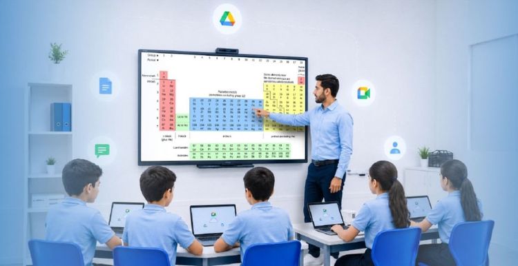 Google Workspace Akıllı Tahta ve Chromebook Sınıf Entegrasyonu